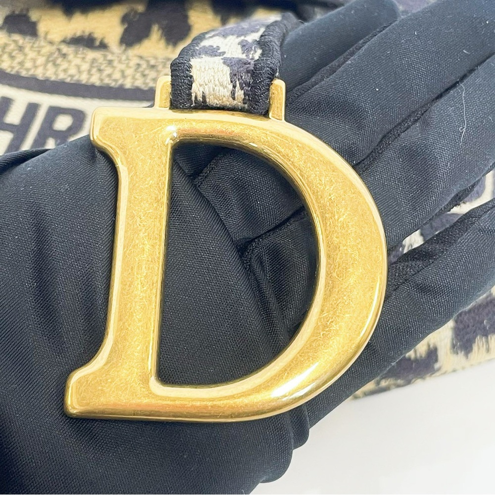 Dior Leopard Multicolor Mizza Embroidery Saddle Bag - Picture 10 of 11